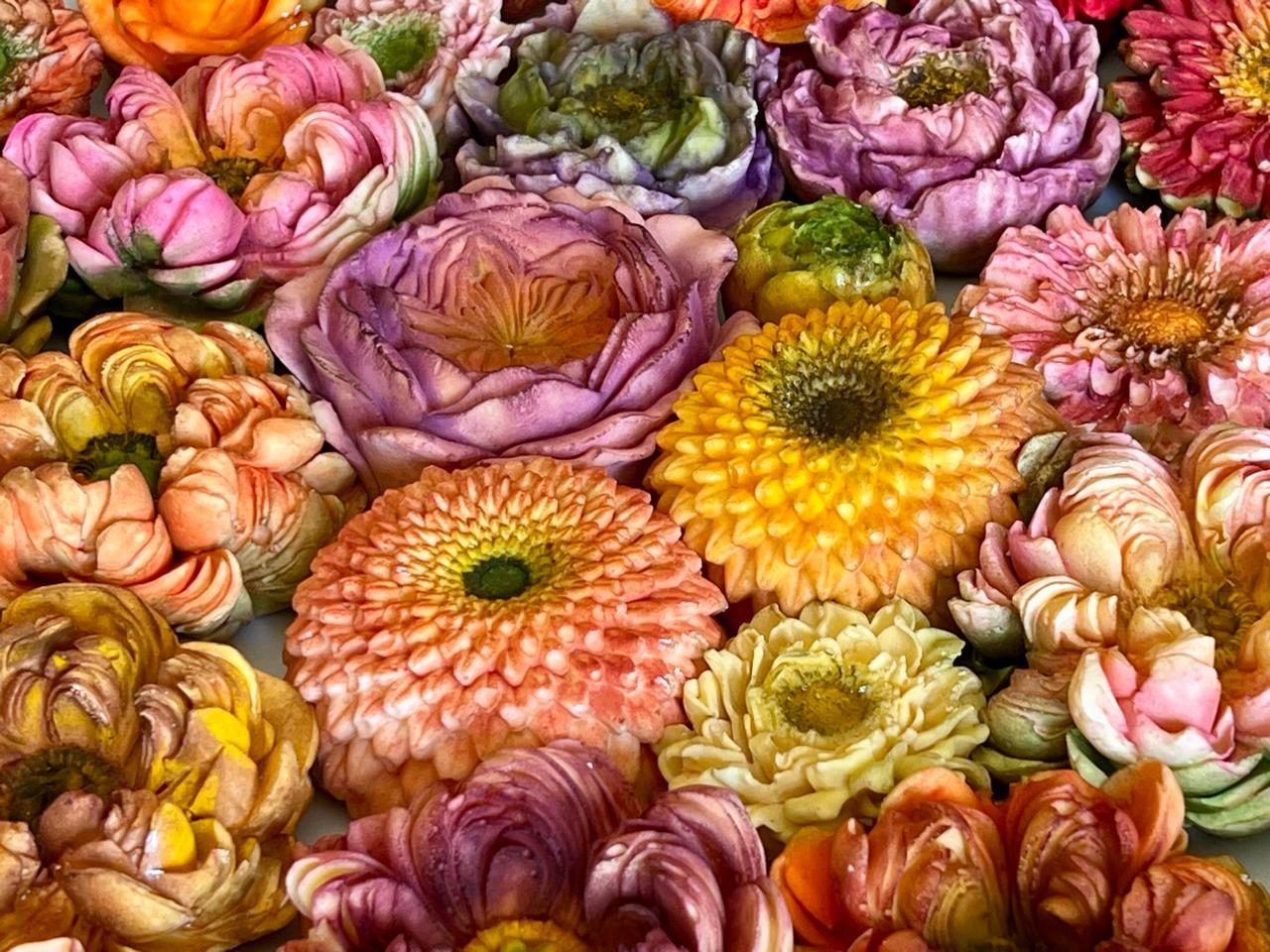 Marshmallow Flowers in Bloom